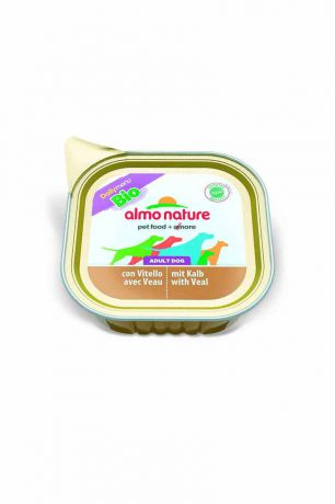 Паштет для собак Almo Nature "Daily Menu. Bio", с телятиной, 100 г