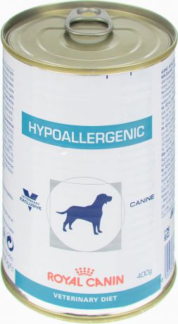 Консервы для собак Royal Canin "Hypoallergenic", при пищевой аллергии и непереносимости, 400 г