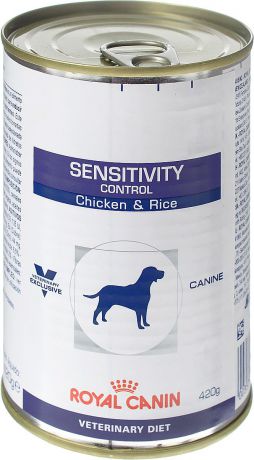 Консервы для собак Royal Canin "Sensitivity Control", при пищевой аллергии или непереносимости, с курицей и рисом, 420 г
