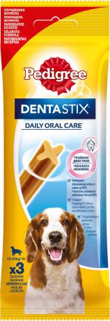 Лакомство Pedigree "Denta Stix" для собак средних пород, 77 г