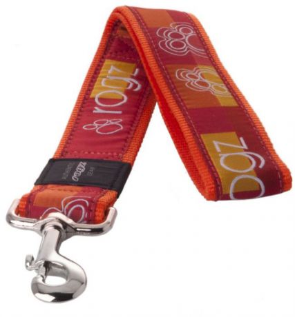 Поводок для собак Rogz "Fancy Dress", цвет: оранжевый, ширина 4 см. Размер XXL