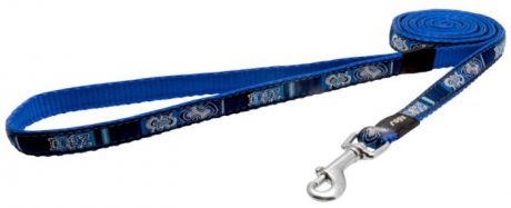 Поводок для собак Rogz "Fancy Dress", цвет: синий, ширина 1,1 см. Размер S. HL01BP