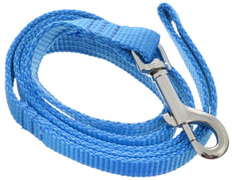 Поводок капроновый для собак "Аркон", цвет: синий, ширина 2 см, длина 1 м
