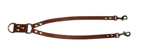 Сворка для собак Аркон "Стандарт", цвет: коньячный, ширина 1,6 см, длина 57 см