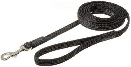 Поводок для собак "V.I.Pet", профессиональный, цвет: серый, черный, ширина 20 мм, длина 3 м