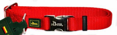 Ошейник для собак Hunter Smart "ALU-Strong M", цвет: красный