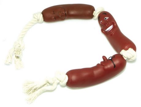 Игрушка для собак Dezzie "Сосиски", длина 58 см