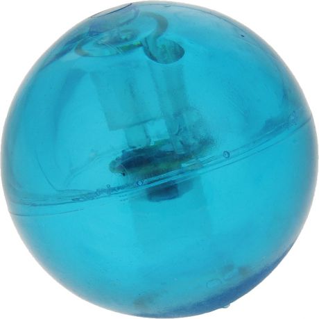 Мяч для собак "Camon", светящийся, цвет: синий, 58 мм