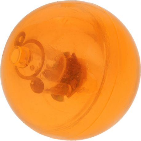 Мяч для собак "Camon", светящийся, цвет: оранжевый, 58 мм