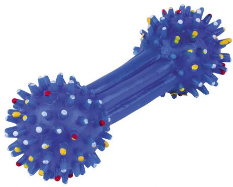 Игрушка для собак Dezzie "Гантель. Фейерверк", длина 15,5 см