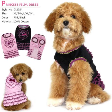 Платье для собак "Dobaz", цвет: розовый. ДЛ1024АХЛ. Размер XL