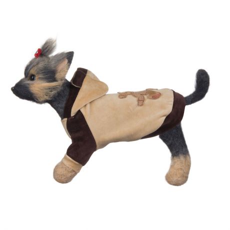 Куртка для собак Dogmoda "Мишка", унисекс, цвет: коричневый, бежевый. Размер 1 (S)