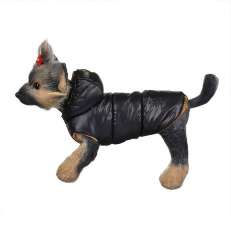 Куртка для собак "Dogmoda", зимняя, унисекс, цвет: черный, медный. Размер 2 (M)