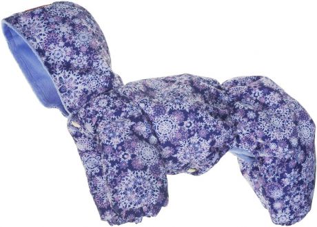 Комбинезон для собак Dogmoda "Зима", зимний, унисекс, цвет: фиолетовый. Размер 2 (M)