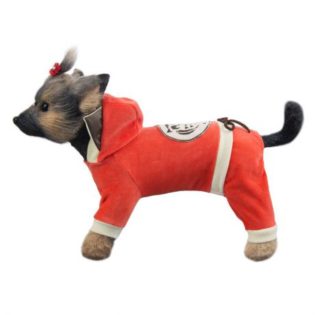 Комбинезон для собак Dogmoda "Сова", унисекс, цвет: оранжевый, бежевый. Размер 1 (S)