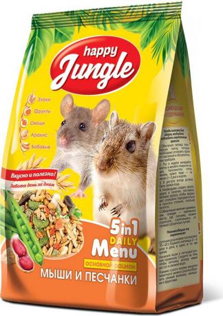 Корм сухой Happy Jungle для мышей и песчанок, 400 г