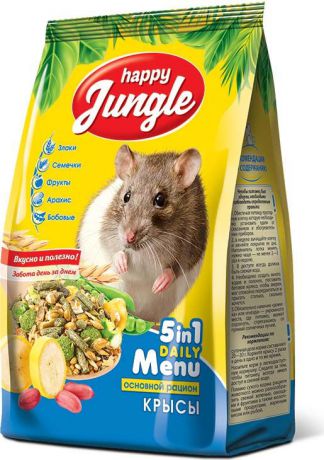 Корм сухой Happy Jungle для крыс, 400 г