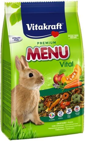 Корм для кроликов Vitakraft "Menu Vital", 3 кг