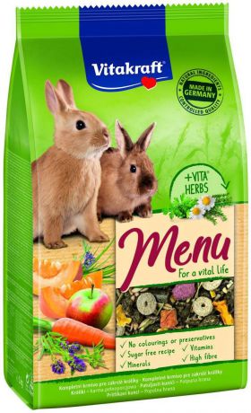 Корм для кроликов Vitakraft "Menu Vital", 1 кг