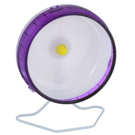 Колесо для грызунов "I.P.T.S.", цвет: белый, фиолетовый, диаметр 16,5 см