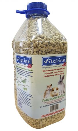 Наполнитель для кошачьего туалета Vitaline, из лиственных пород древесины, 4,5 л