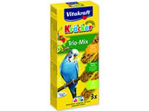 Крекеры для волнистых попугаев Vitakraft "Kracker", фруктовые, 3 шт