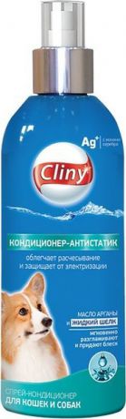 Кондиционер-антистатик "Cliny", для кошек и собак, спрей, 200 мл