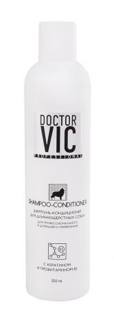 Шампунь-кондиционер "Doctor Vic", для длинношерстных собак, 250 мл