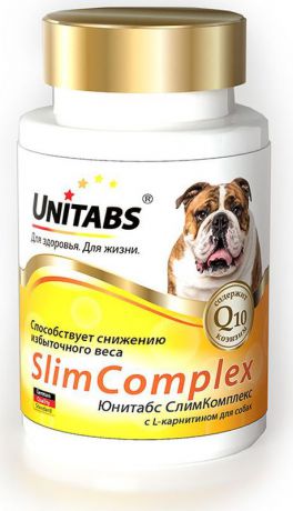 Витамины Unitabs "SlimComplex", для собак, 100 таблеток
