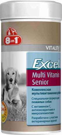 Добавка 8 in 1 "Excel. Multi Vitamin", для пожилых собак, 70 таблеток