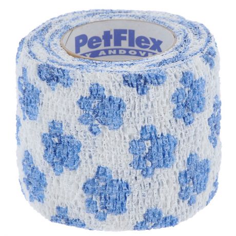 Бандаж для животных Andover "Pet Flex", цвет: белый, голубой, 5 см х 450 см