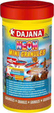 Корм для рыб Dajana "Neon Mini Granules", 250 мл