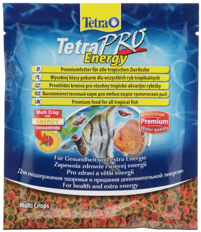 Корм Tetra "TetraPro. Energy" для всех видов тропических рыб, чипсы, 12 г