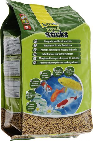 Корм сухой Tetra "Pond. Sticks" для прудовых рыб, палочки, 15 л (1,68 кг)