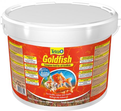 Корм для золотых рыбок Tetra "Goldfish", хлопья, 10 л (2,05 кг)