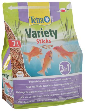 Корм сухой Tetra "Pond. Variety Sticks" для прудовых рыб, палочки, 7 л (1,02 кг)