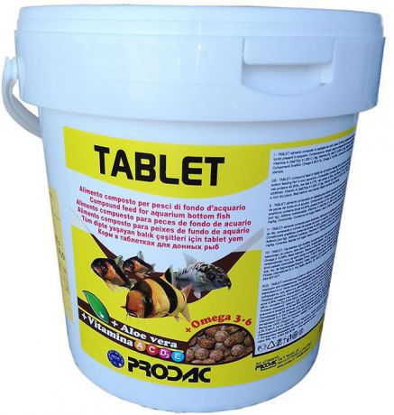 Корм сухой Prodac Tablet, для аквариумных пресноводных рыб, в таблетках, 2 кг