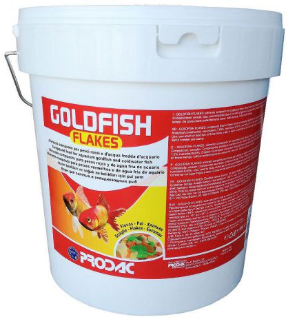 Корм сухой Prodac Goldfish Flakes, для аквариумных пресноводных рыб, в виде хлопьев, 2 кг