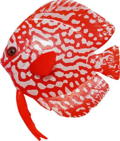 Декорация для аквариума Jelly-Fish "Рыба Диск", силиконовая, светящаяся, 16 х 13 х 2,2 см