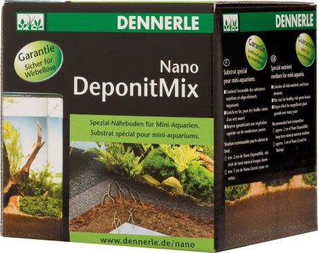 Подкормка грунтовая Dennerle "Nano Deponit Mix", для мини-аквариумов, готовая смесь, 1 кг