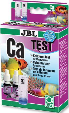 Тест JBL "Calcium Test-Set Ca" для точного измерения содержания кальция во всех аквариумах с морской водой