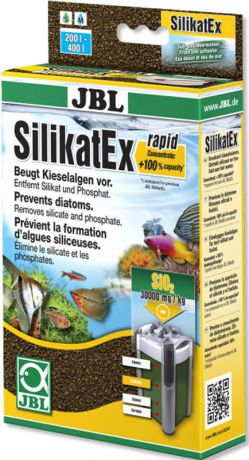 Материал фильтрующий JBL "SilikatEx Rapid", для борьбы с диатомовыми водорослями, 400 г