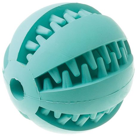 Игрушка резиновая с запахом мяты с отверстием "Мяч" малая 6 см 13105