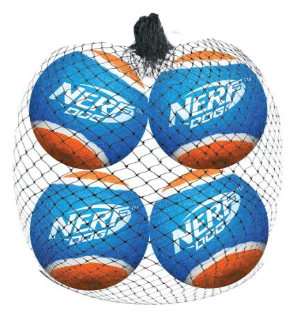 Мяч теннисный для бластера "Nerf", диаметр 6 см, 4 шт