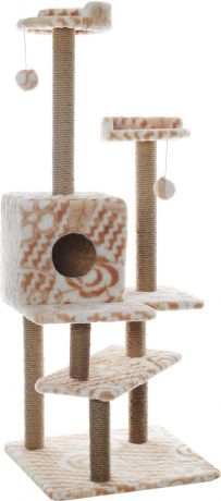 Игровой комплекс для кошек Меридиан "Лестница", цвет в ассортименте, 56 х 50 х 142 см