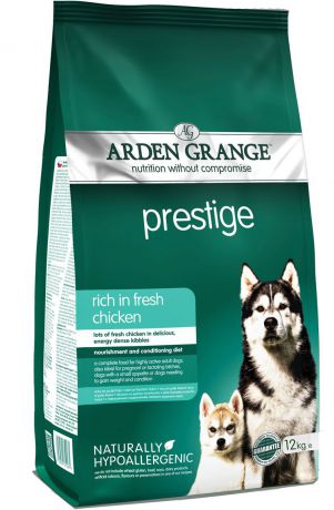 Корм сухой Arden Grange "Престиж", для взрослых собак, 12 кг