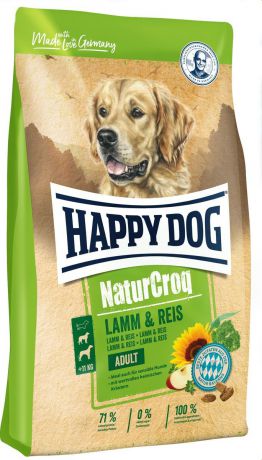 Корм сухой Happy Dog Natur Croq "Ягненок и Рис" для собак, 60528, 4 кг