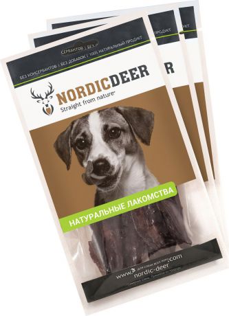 Лакомство для собак Nordic Deer "Печень баранина", 4610030881058, 3 шт по 40 г