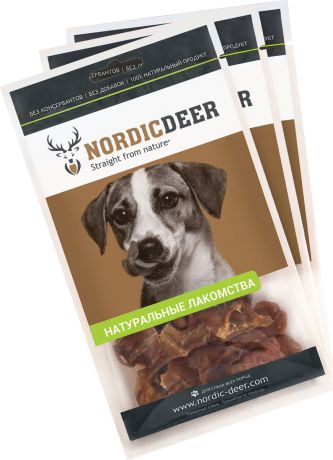 Лакомство для собак Nordic Deer "Семенники баранина", 4610030881195, 3 шт по 40 г