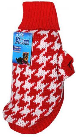 Свитер для собак Уют "Шанель", цвет: красный. НМ17ХС. Размер XS